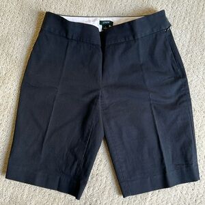 J. Crew City Fit Black Shorts